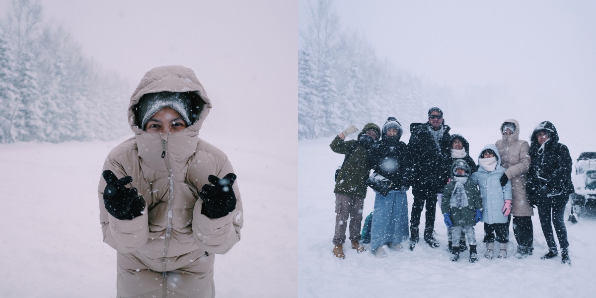 Netizens Are Extremely Happy That Natasha Rizky Posted a Photo with Desta, Enjoying Snow in Japan