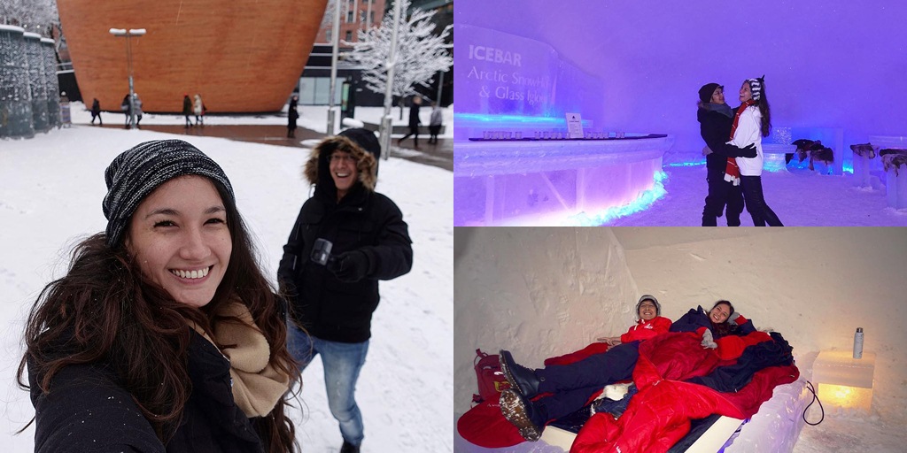 Enjoy the Cold of Finland, Nadine & Dimas Anggara Sleep in an Igloo