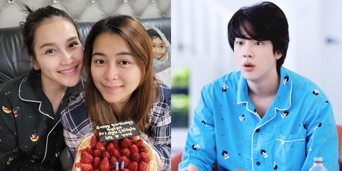Wearing BTS Jin's Designed Pajamas, Ayu Ting Ting Surprises Syifa on Her Birthday: Makeup-Free Face Attracts Attention