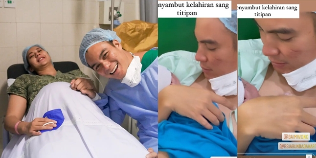 Paula Gives Birth to Second Child, This is Baim Wong's First Moment Holding and Reciting the Adhan for the Little One