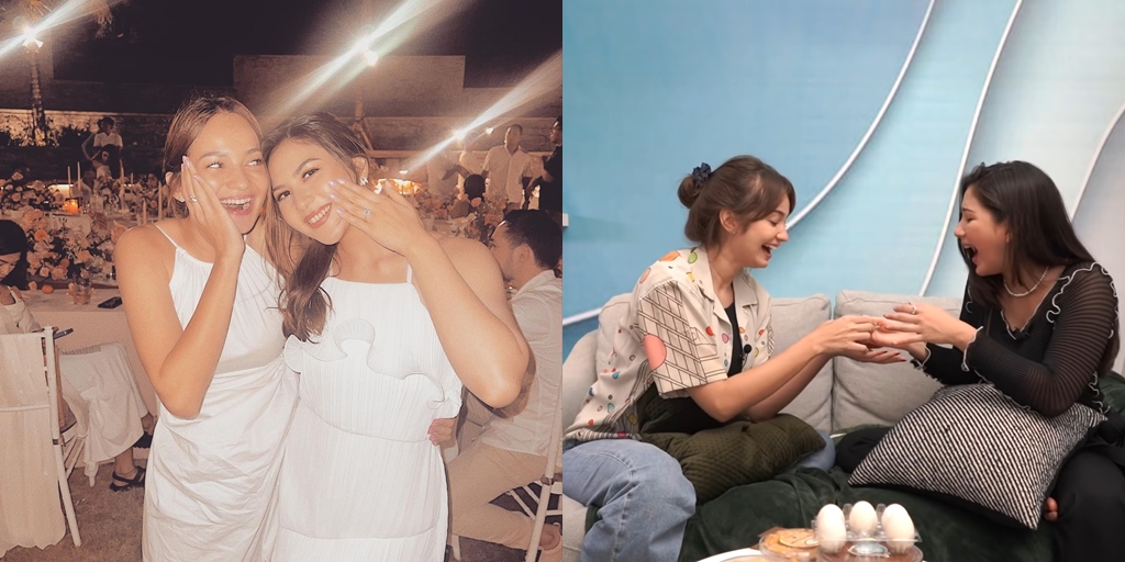 Hugging While Crying at the Engagement Event, 8 Photos of Jessica Mila & Enzy Storia's Bestie Friendship