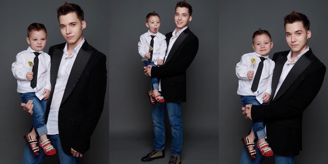 Stefan William's Photoshoot with Lucio, the Cute Twin Father of the Twins' Appearance!