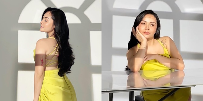 Latest Photoshoot of Mawar AFI Wearing a High-Slit Dress, Netizens Say She Looks Even More Beautiful and Happier