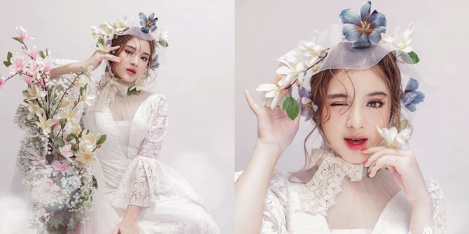 Tiara Idol's Photoshoot Like a Doll Until She's Dazzled, Even Without Editing She Looks Beautiful