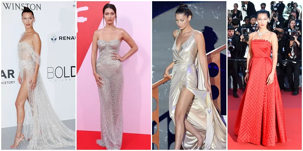 Penampilan Bella Hadid Selama di Cannes, Sering Pakai Outfit Hot