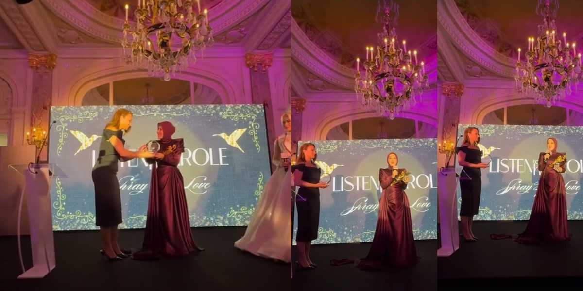 Her Award is Debated, Syahrini Shares Her Speech at Cannes - Mentions Award from UNESCO