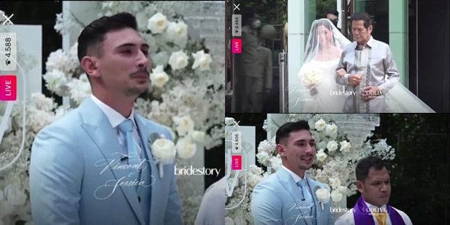 Full of Emotion, 9 Moments of Jessica Iskandar Walking Towards the Blessing Altar - Vincent Verhaag Sobbed Unable to Hold Back Tears