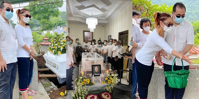 Full Tolerance Despite Different Religions, 7 Portraits of Inul Daratista's Mother-in-Law's Funeral - Seen Strong Accompanying Adam Suseno