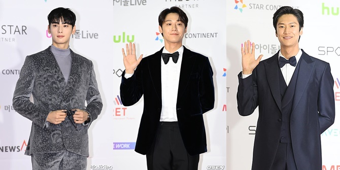 Eye Refreshment! Handsome Actors on the Red Carpet of AAA 2021, Cha Eun Woo Changes Outfits Twice