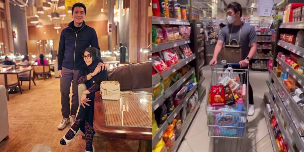 Treats His Wife Like a Real Princess, Here Are 8 Photos of Reino Barack Carrying Syahrini's Bag While Shopping in Singapore