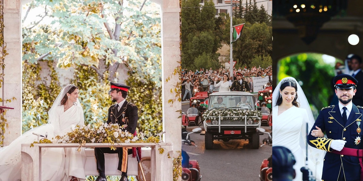 The Wedding of Crown Prince Hussein of Jordan to Rajwa from Saudi Arabia, a Good-Looking and Wealthy Couple