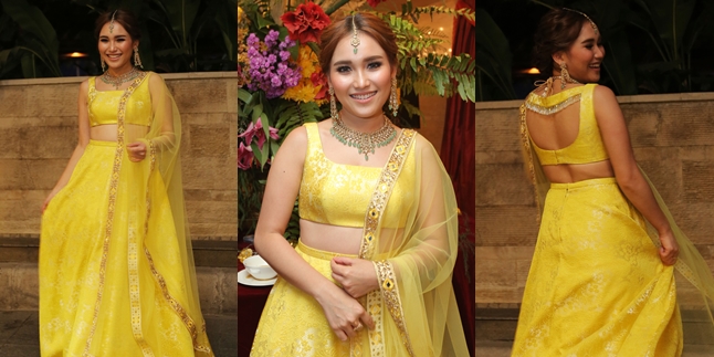 Beautiful Aura Ayu Ting Ting Attends 'Henna Night' Tania Nadira, Showcasing Her Back!