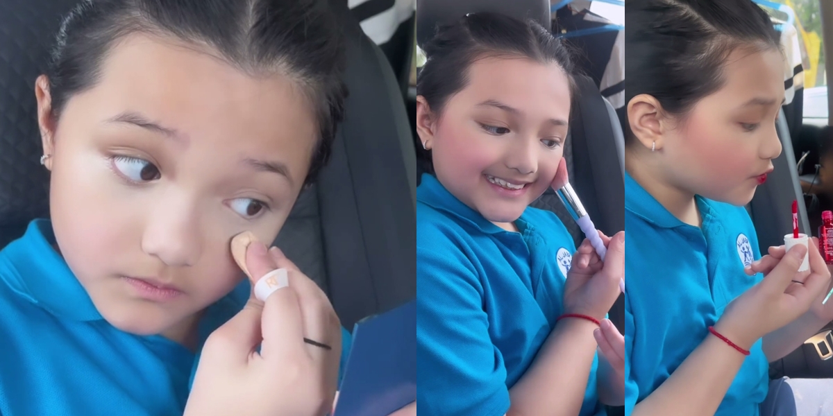 Smart Makeup by Herself, 8 Portraits of Arsy Doing Makeup in the Car and the Results Are Amazing Like a MUA - Flood of Praise