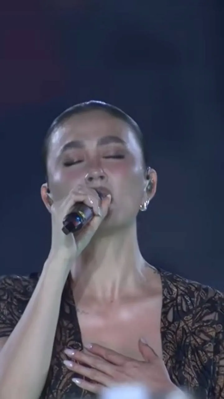 Agnez Mo di Opening FIFA ASEAN Cup 2026 (credit: PSSI TV)