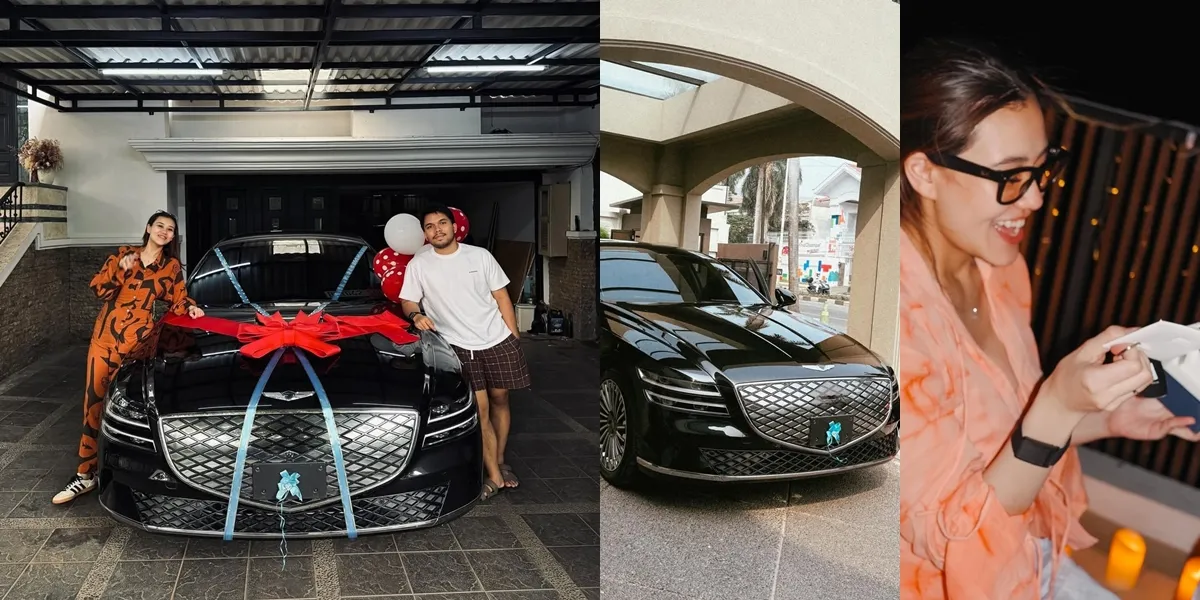 Portrait of Aaliyah Massaid Receives a Luxury Car Gift from Thariq Halilintar, Worth Billions