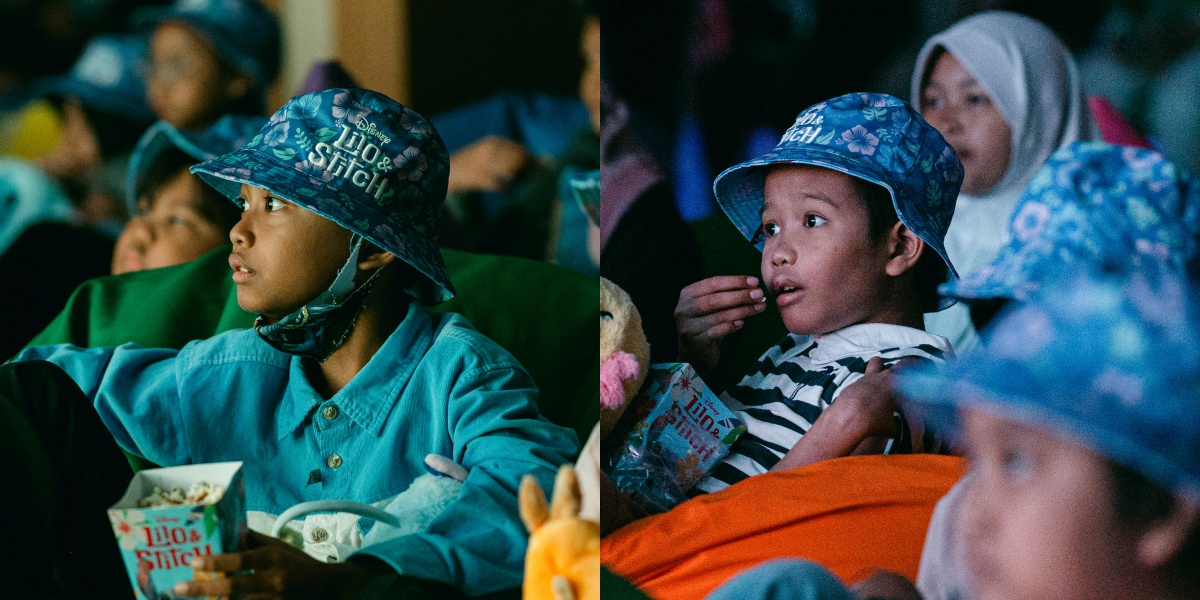Portrait of the Animation Film Screening 'LILO & STITCH' at Harapan Kita Mother and Child Hospital