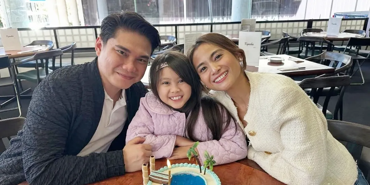 A Portrait of Acha Septriasa Celebrating Her Daughter's Birthday with Her Ex-Husband