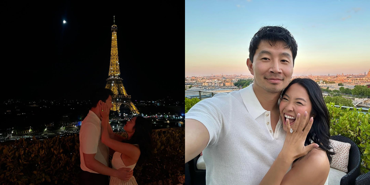 Marvel Actor Simu Liu Officially Proposes to His Girlfriend in Paris, Romantic with the Eiffel Tower in the Background