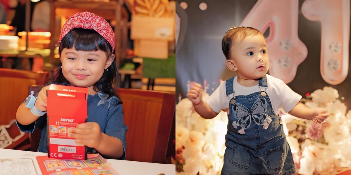 Portrait of Ameena and Azura at Ashanty's Birthday Party, Grandpa's Favorite Grandchildren So Adorable