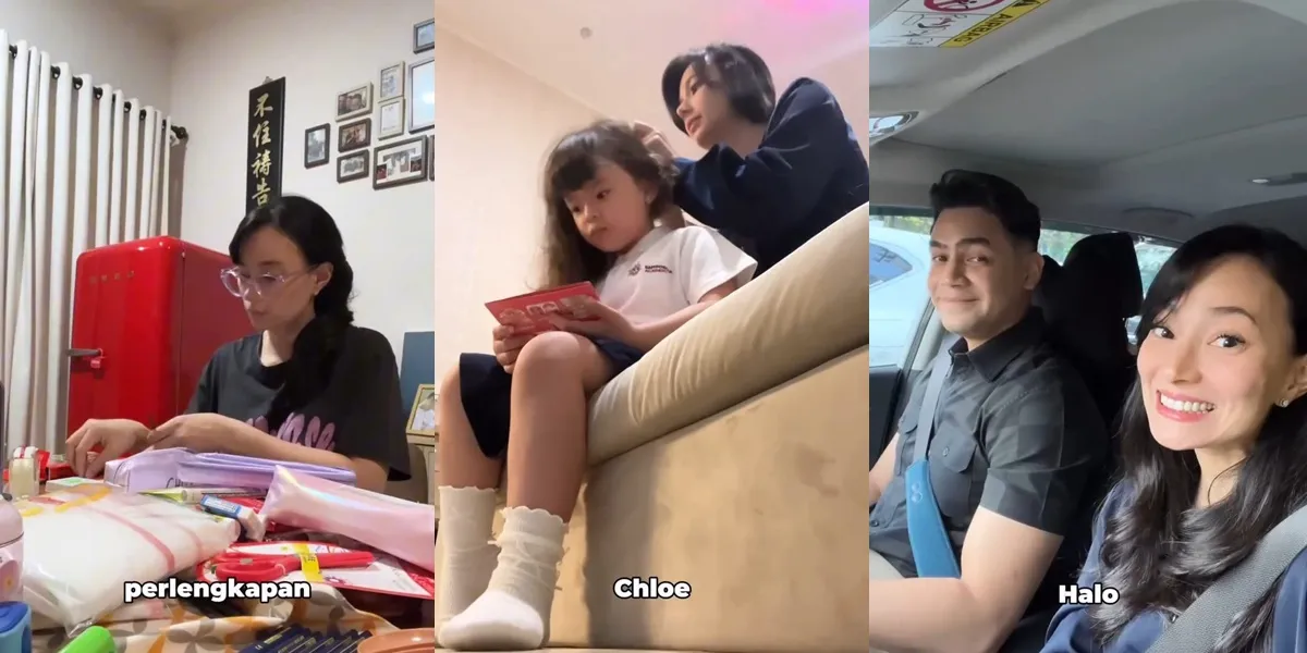 Portrait of Asmirandah Preparing Chloe's School, From Stationery to Lunchbox