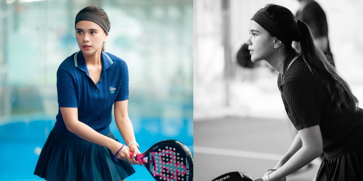 Portrait of Audi Marissa Playing Padel Full of Energy, Style Like a Young Person at Age 30