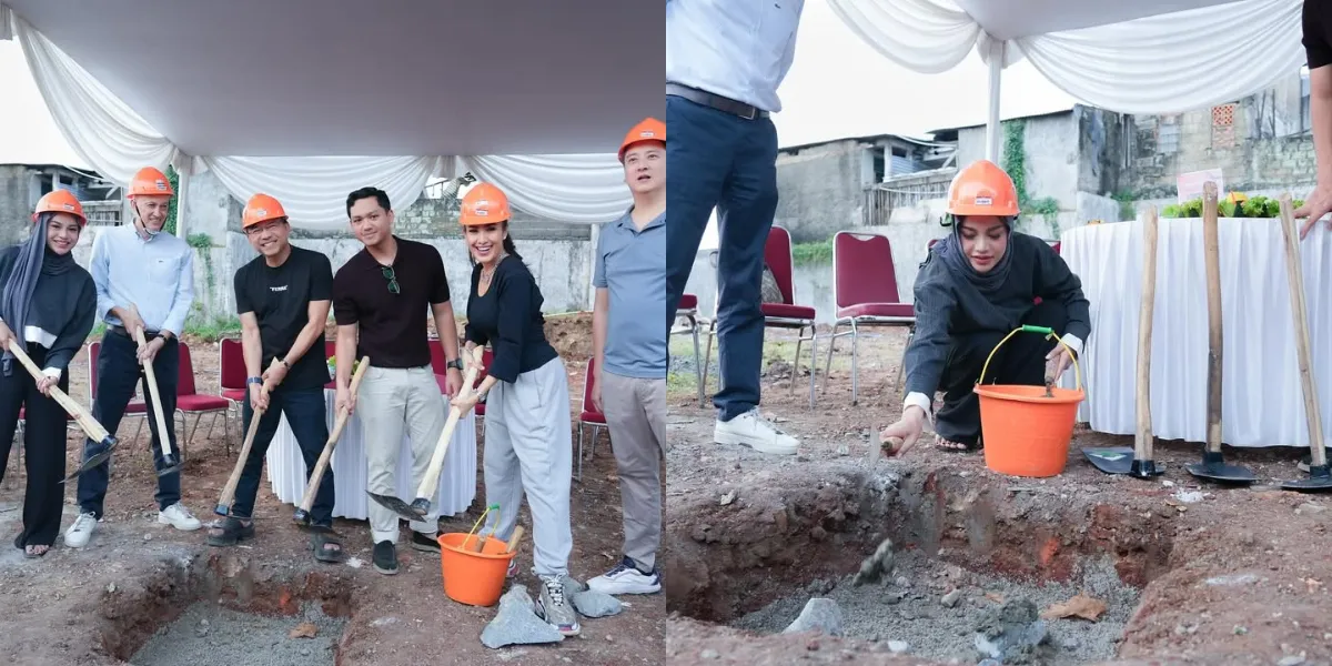 A Portrait of Aurel Hermansyah Laying the First Stone for Her Own Padel Club