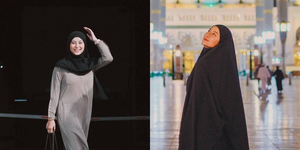 Portrait of Awkarin Performing Umrah for the First Time, Stunning in Hijab - Her Aura is Refreshing