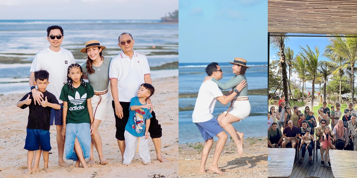 Portrait of Ayu Dewi's Vacation in Bali with Extended Family, Fun - Gets Sweet Kiss from Regi Datau