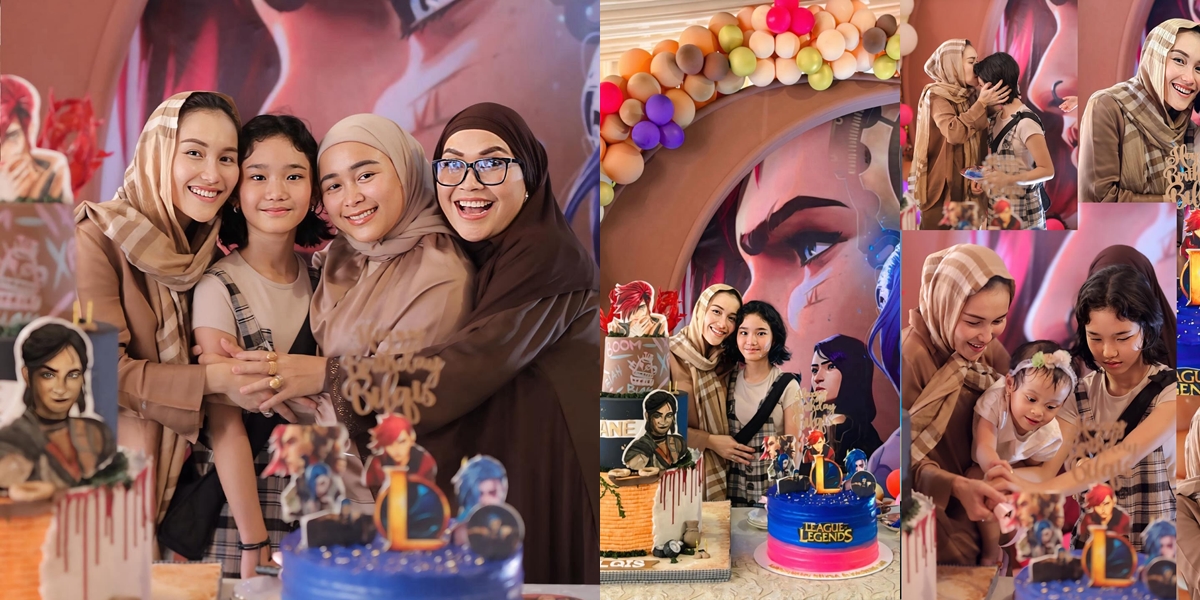 Ayu Ting Ting's Portrait Gives Birthday Surprise for Bilqis, Festive Party with Family and Friends