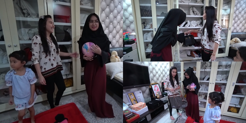 Ayu Ting Ting Reveals the Contents of her Wardrobe, Even Though the Door is Already Broken, But it's Filled with Hundreds of Million Rupiah Branded Bags