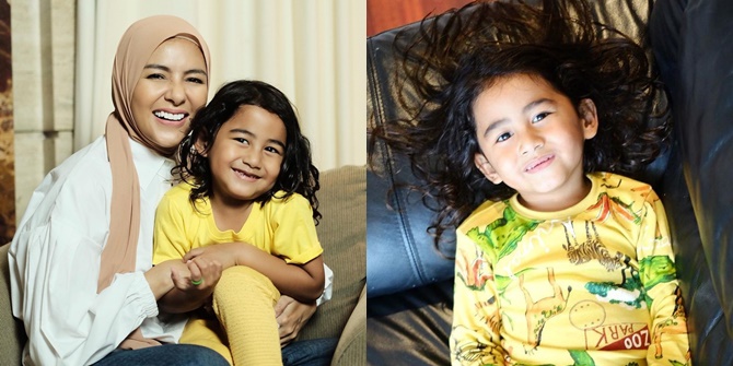 Portrait of Bambang, Meisya Siregar and Bebi Romeo's Youngest Son, Even More Adorable with Long Hair