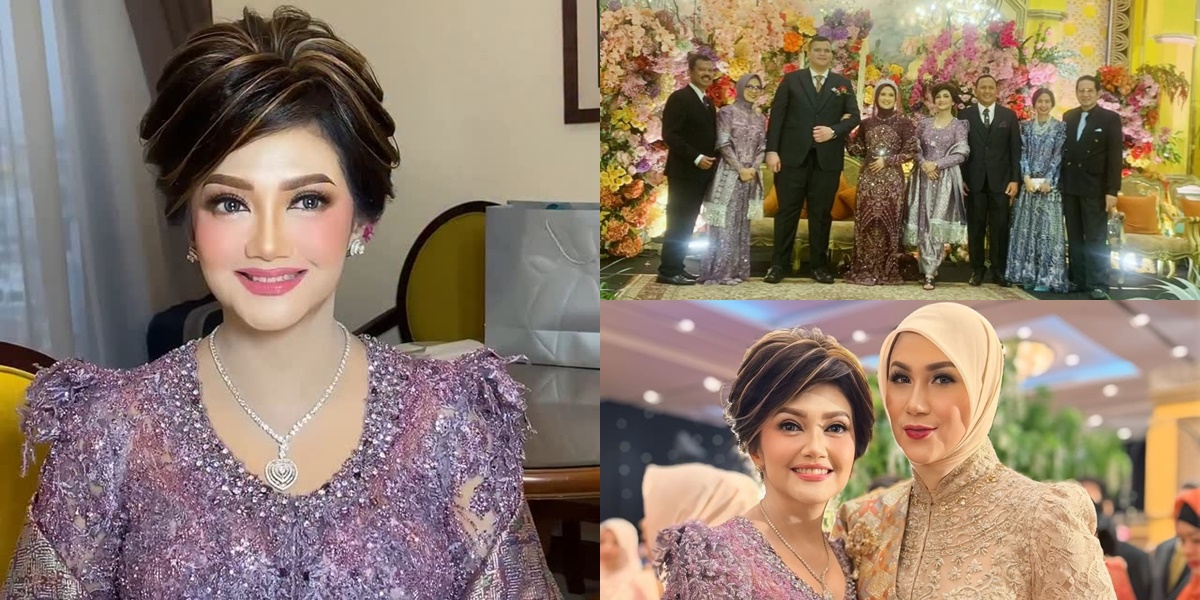 7 Photos of Bella Saphira at Her Stepchild's Wedding, Stunningly Beautiful - Happiness Visible on Her Face