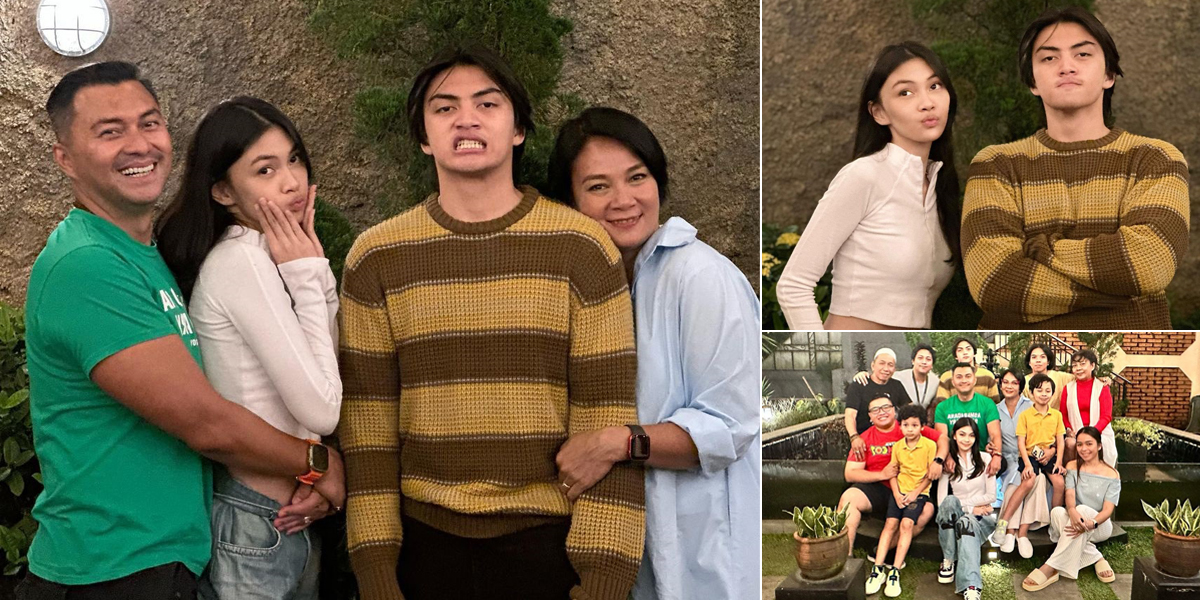 Photos of Anjasmara and Dian Nitami's Eid al-Fitr Celebration with Their Extended Family, Sasi and Arka's Charm Captivates Netizens!