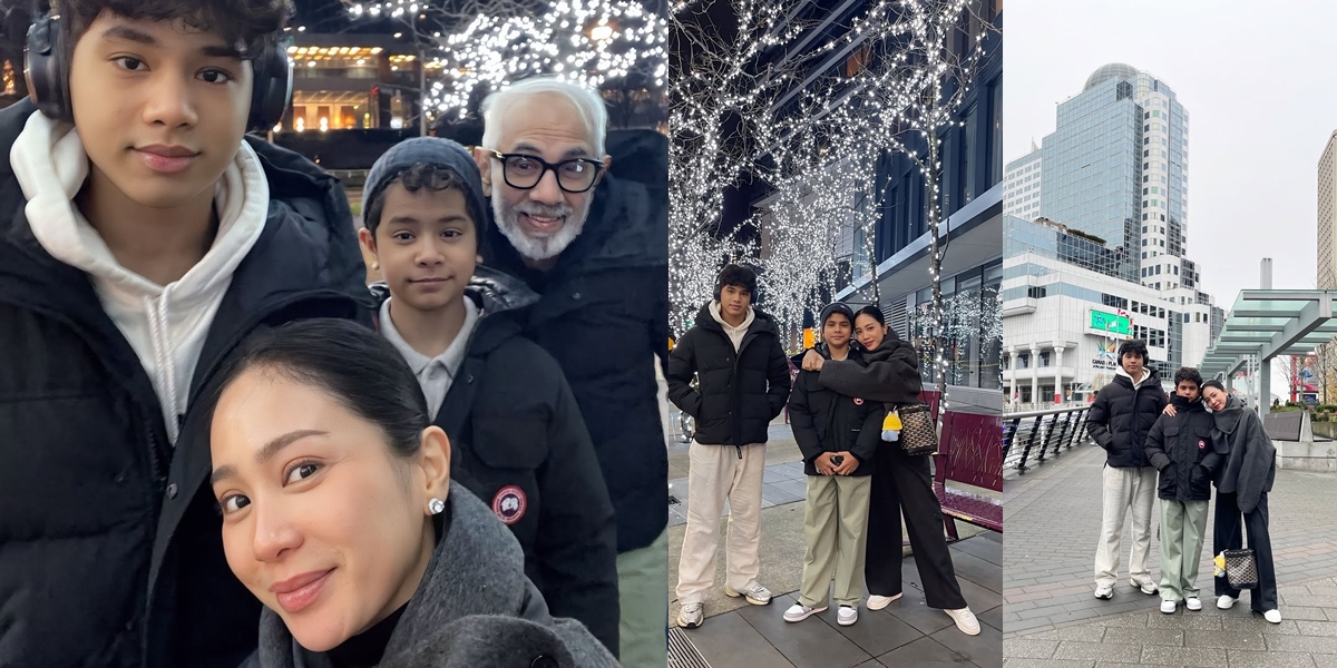 Portrait of Bunga Zainal Taking Her Children on Vacation to Canada, Enjoying the Snow - Momentarily Forgetting the Billion Fraud Case