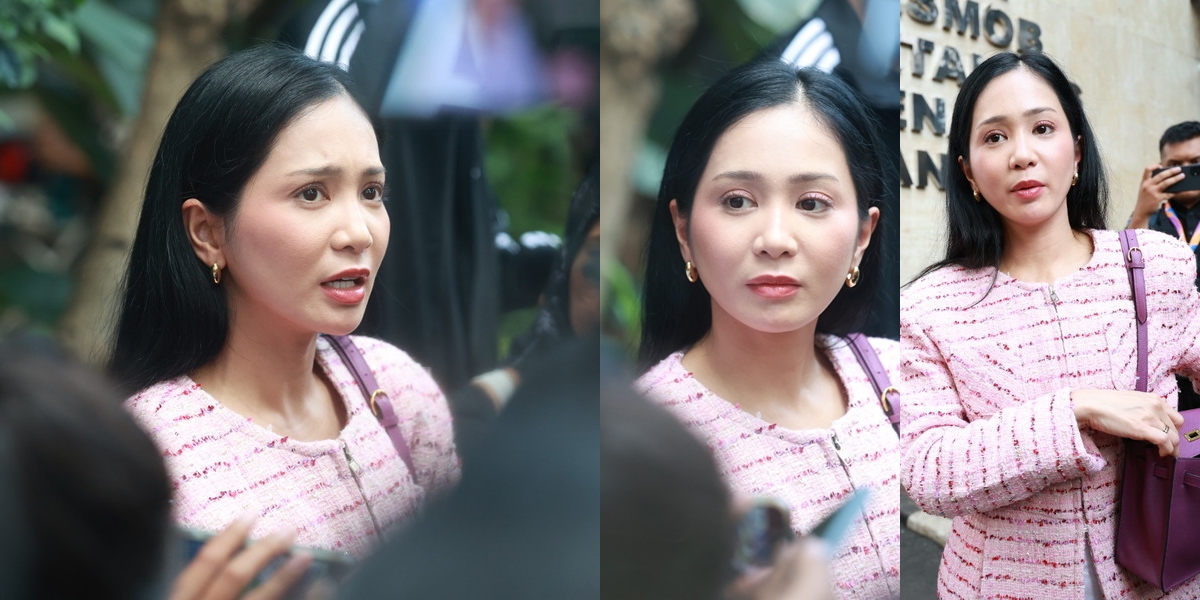 Portrait of Bunga Zainal at Polda Metro Jaya, Undergoing Examination for the Case of Fraudulent Investment