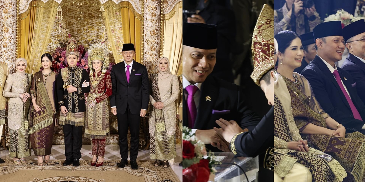 Beautiful Portraits of Annisa Pohan Attending the Wedding of Beby Tsabina-Rizky Natakusumah, Agus Yudhoyono Trusted as a Witness