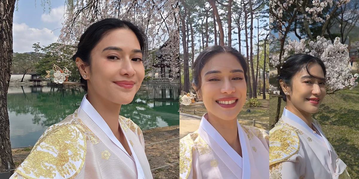The Beautiful Portrait of Dian Sastro Wearing Hanbok in Korea, Revealed to Have Once Accompanied Piyu Padi Home