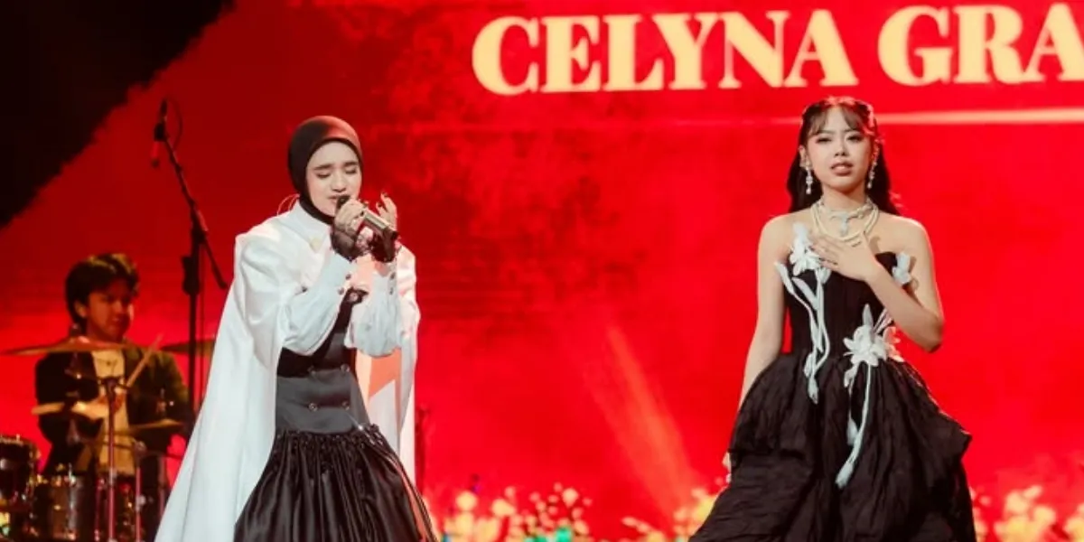 Portrait of Celyna Grace at the Final Stage of Indonesian Idol Season 14