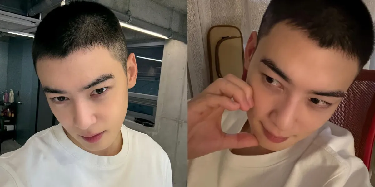 7 Photos of Cha Eun Woo with Short Hair, Ready for Military Service Today