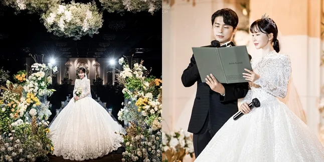 Portrait of Christmas Wedding Choa, Former Member of Crayon Pop, Husband is a Businessman - Wedding Reception on Christmas Day