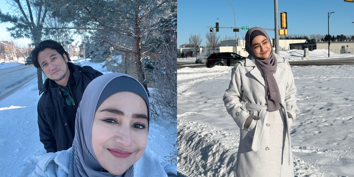 Portrait of Cindy Fatikasari & Tengku Firmansyah Exploring in Minus 20 Degree Celsius, Enjoying Their First Winter in Canada