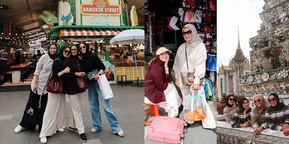 Portrait of Citra Kirana Vacationing with Her Siblings in Thailand, Relaxing at the Market - A Family Visual All
