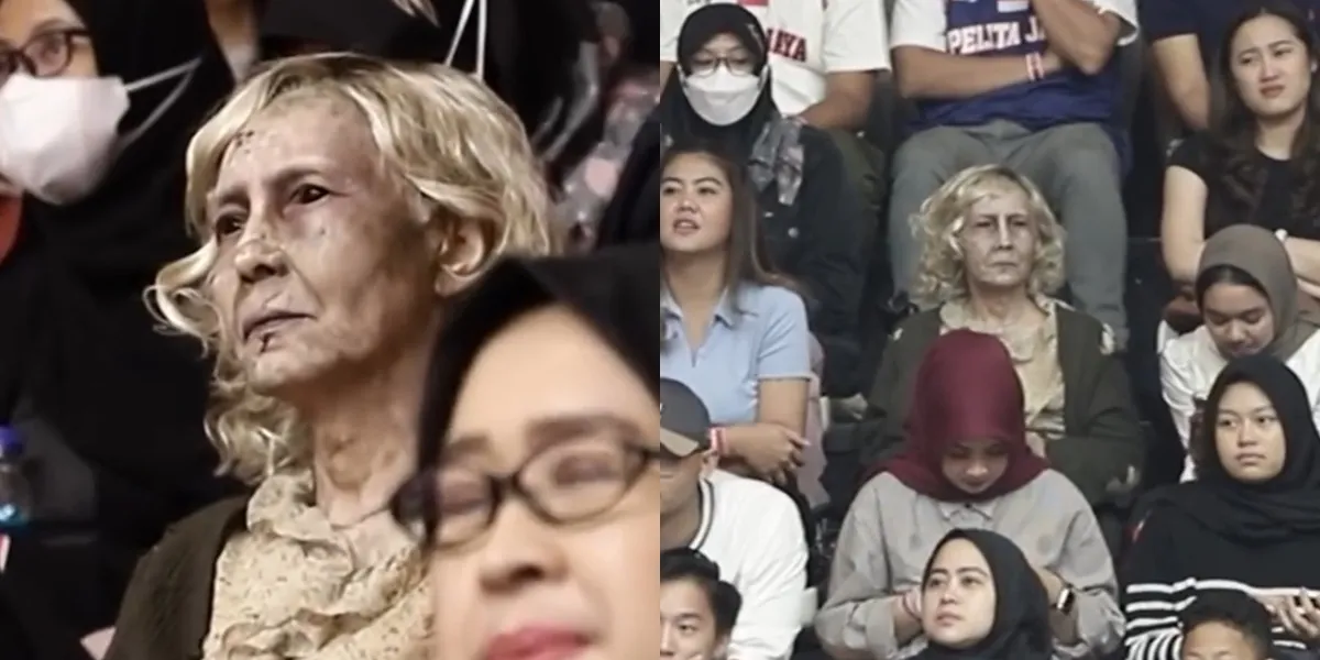 Portrait of Daryah Rurun from the Film 'TEBUSAN DOSA' Goes to the IBL Field to Find Her Grandchild, Sends Chills to the Audience