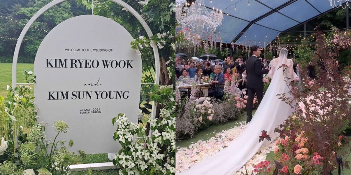 Portrait of Ryeowook Suju and Ari's Semi Outdoor Wedding Decoration, Bride and Groom Seem to Come Out of the Forest - Heavy Rain Still Safe