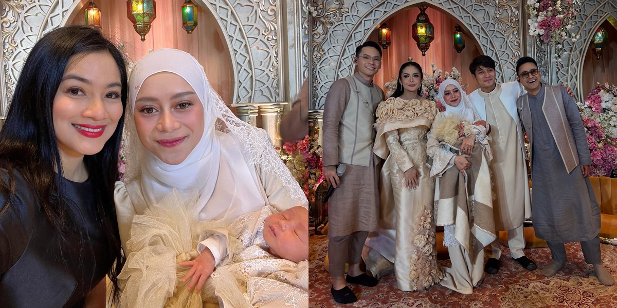 Portrait of Celebrity Guests at the Aqiqah of Baby Leshia, the Child of Lesti and Rizky Billar, Captivated by the Beauty of the Fair-Skinned Baby