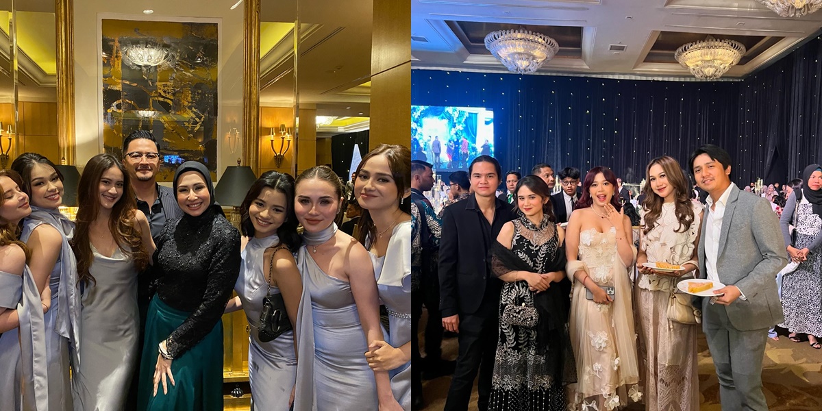 Portraits of Celebrity Guests at Beby Tsabina's Luxurious Wedding Reception, Various Generations of Artists and Politicians Are Present