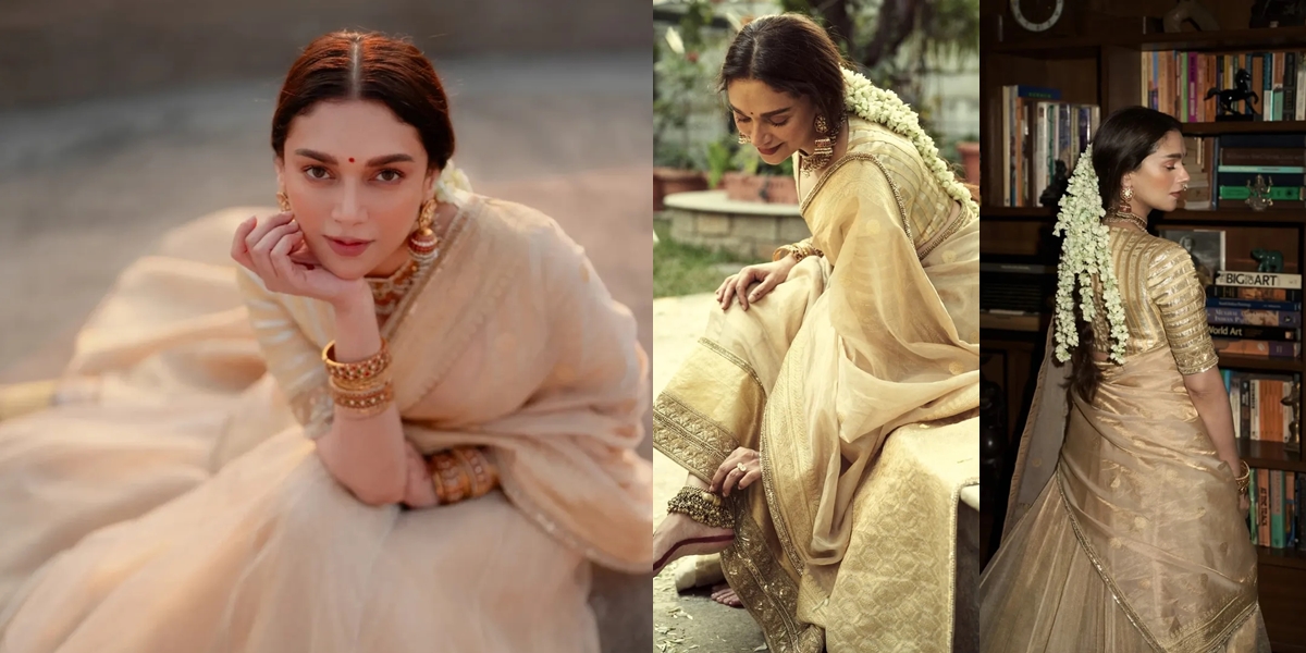 A Detailed Portrait of Aditi Rao Hydari's Appearance on Her Private, Super Simple Wedding Day