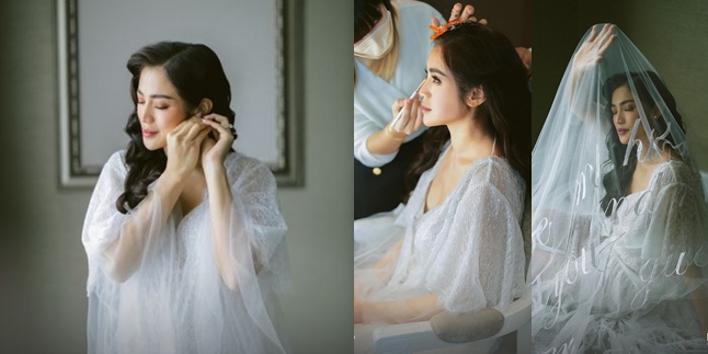 Portrait of the Moments Before Jessica Iskandar Steps Towards the Altar, She Looks Extremely Beautiful