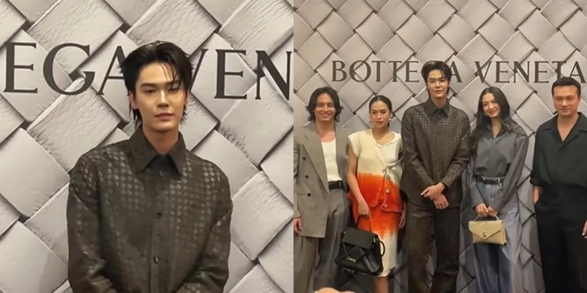 Portrait of Dew Jirawat in Indonesia, Posing with Raline Shah and Nicholas Saputra