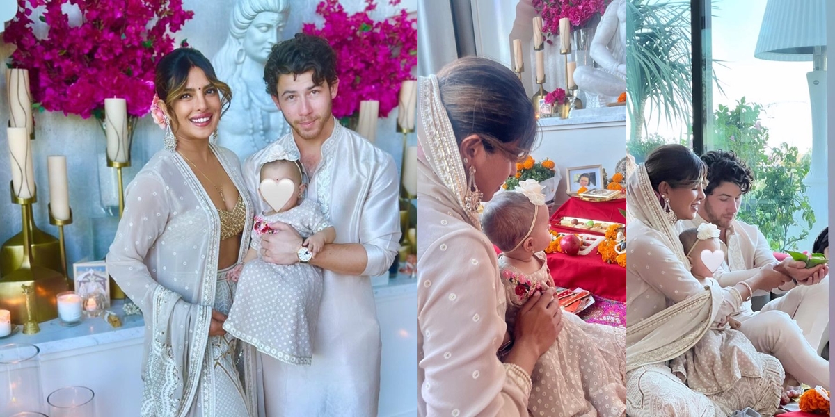 Potret Diwali Priyanka Chopra and Nick Jonas in LA, First Celebrated with Baby Malti